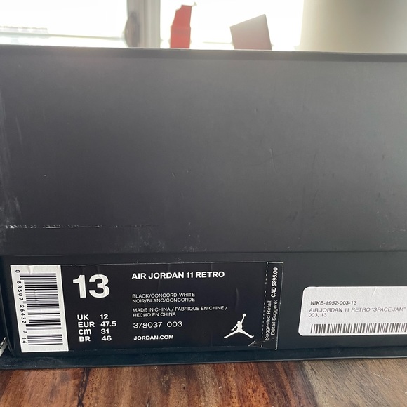 BNIB Authentic Jordan 11 Space Jam size 13 (2016) - Picture 11 of 11